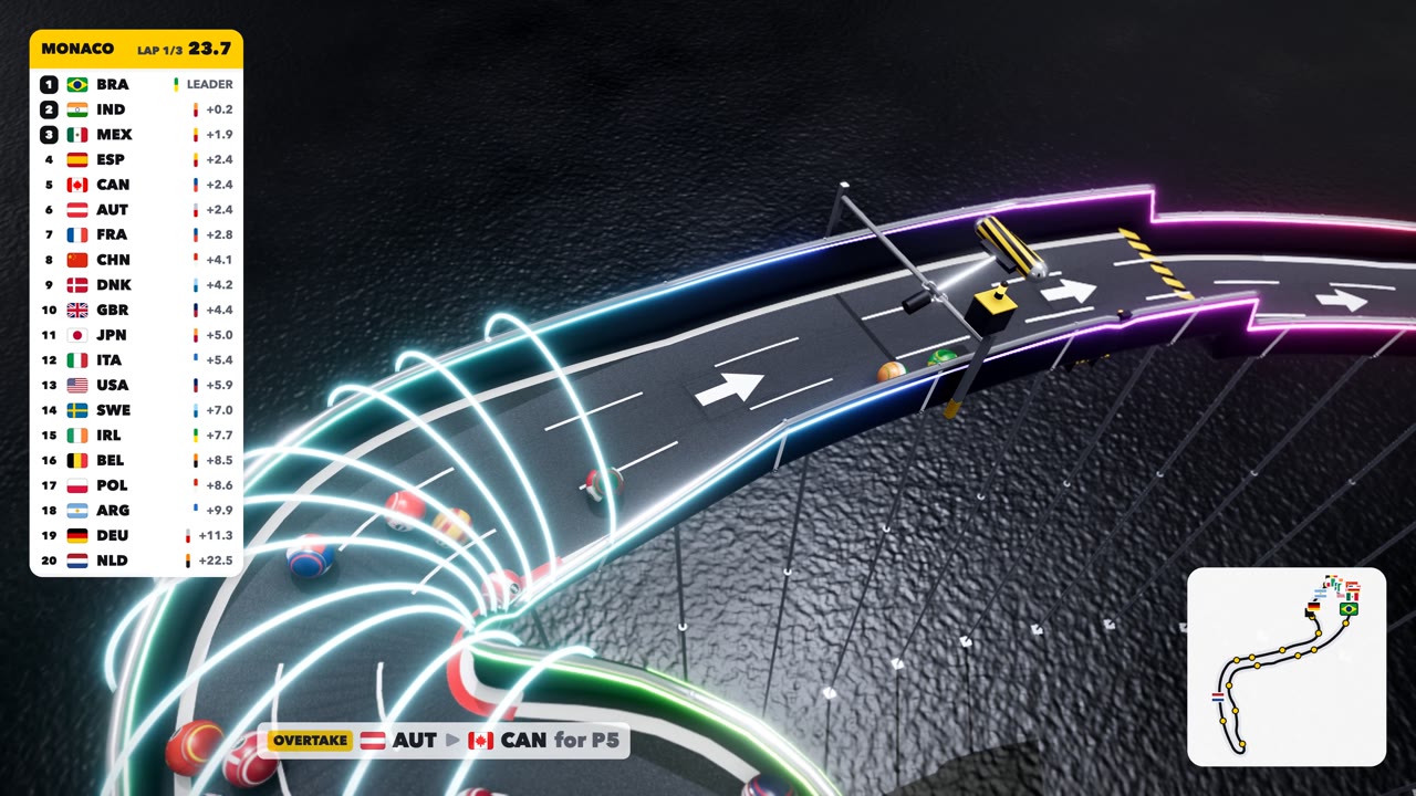 Monaco Grand Prix marble race
