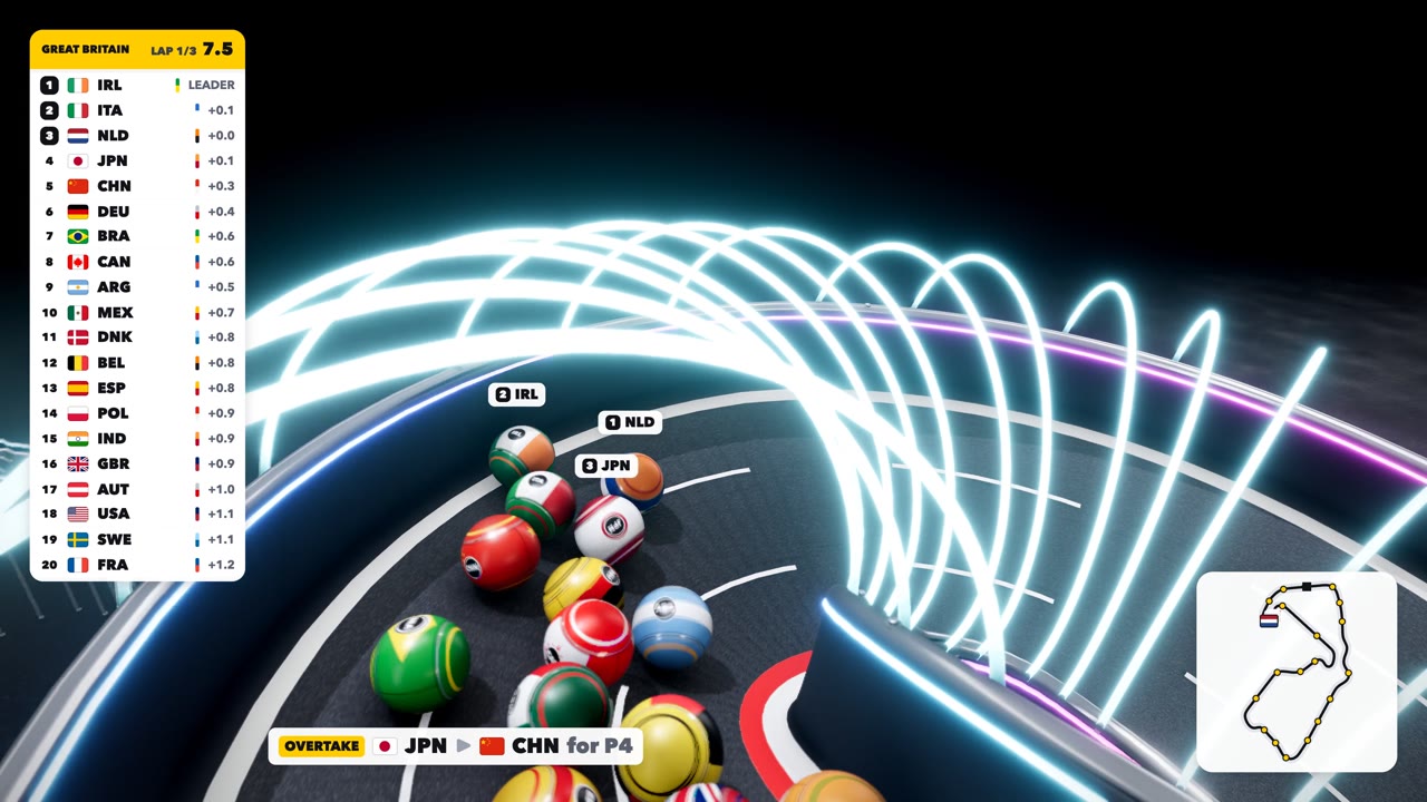 British Grand Prix at Silverstone marble race